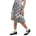 Background-pattern-halftone-- Kids  Ruffle Flared Wrap Midi Skirt View2