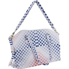 Dots-pointillism-abstract-chevron Canvas Crossbody Bag