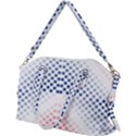 Dots-pointillism-abstract-chevron Canvas Crossbody Bag View2