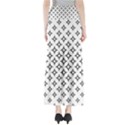 Star-curved-pattern-monochrome Full Length Maxi Skirt View2