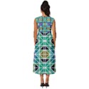 Mosaic-triangle-symmetry- Sleeveless Round Neck Midi Dress View4