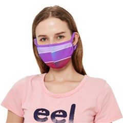 Pattern-banner-set-dot-abstract Crease Cloth Face Mask (adult)