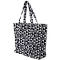 Geometric-tile-background Zip Up Canvas Bag View1