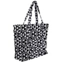Geometric-tile-background Zip Up Canvas Bag View2