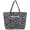 Geometric-tile-background Zip Up Canvas Bag View3
