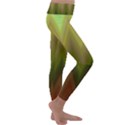 Zig zag chevron classic pattern Kids  Lightweight Velour Classic Yoga Leggings View3