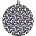 Soft-pattern-repeat-monochrome Round Trivet View1