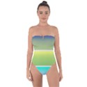 Pattern-banner-background-dot-set Tie Back One Piece Swimsuit View1