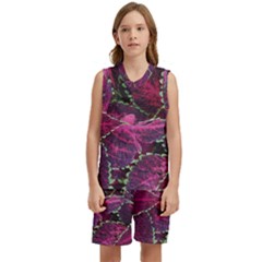Abstract Beautiful Beauty Bright Kids  Basketball Mesh Set