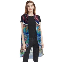 Grateful Dead Skull Rose Sleeveless Chiffon Waistcoat Shirt