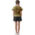 Background Pattern Golden Yellow Kids  Cut Out Flutter Sleeves View2