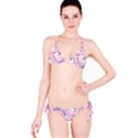 Beautiful Cute Animals Pattern Pink Classic Bikini Set View3