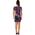Ship Pirate Adventure Landscape Ocean Sun Heaven Fitted Knot Split End Bodycon Dress View4