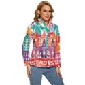 Vector Graphics Amsterdam Silhouette Women s Puffer Bubble Jacket Coat View3