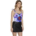 220cde476e6c434b8bbbaee3fd39d8f1 Flowy Camisole Tie Up Top View3