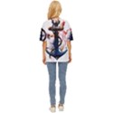 Anchor watercolor painting tattoo art anchors and birds Oversized Basic Tee View4