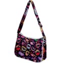 Funny Monster Mouths Zip Up Shoulder Bag View2