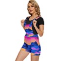 Sun Ultra Artistic 3d Illustration Sunset Short Overalls View2