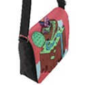 Minimal Digital Cityscape Flap Closure Messenger Bag (S) View2