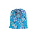 Blue Stitch Aesthetic Drawstring Pouch (Medium) View1