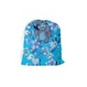 Blue Stitch Aesthetic Drawstring Pouch (Medium) View2