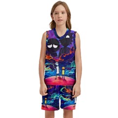 Rick And Morty In Outer Space Kids  Basketball Mesh Set