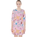 Medical Quarter Sleeve Pocket Dress View1