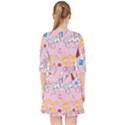 Medical Quarter Sleeve Pocket Dress View2