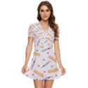Medicine V-Neck High Waist Chiffon Mini Dress View1