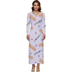 Medicine Long Sleeve Longline Maxi Dress