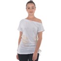 Boxing Cat Off Shoulder Tie-Up Tee View1