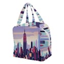 New York Skyline Cityscape Nyc New York City Landmark Boxy Hand Bag View2