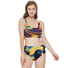 Surrealist Fantasy Dream Nature Frilly Bikini Set
