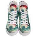 Storm Tsunami Waves Ocean Sea Nautical Nature 2 Women s Hi-Top Skate Sneakers View1