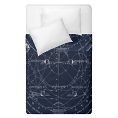 Vintage Astrology Poster Duvet Cover Double Side (single Size) by ConteMonfrey