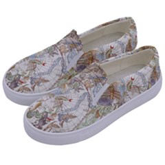 Vintage Astronomy  Kids  Canvas Slip Ons