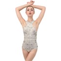 Astronomy vintage Cross Front Low Back Swimsuit View1