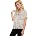Astronomy vintage Bow Sleeve Button Up Top View2