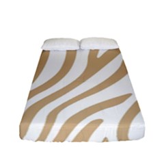 Brown Zebra Vibes Animal Print  Fitted Sheet (full/ Double Size)