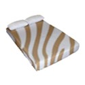 Brown Zebra Vibes Animal Print  Fitted Sheet (Full/ Double Size) View2