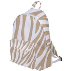 Brown Zebra Vibes Animal Print  The Plain Backpack by ConteMonfrey