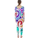 Crazy Pop Art - Doodle Circles   Long Sleeve Catsuit View2