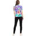 Crazy Pop Art - Doodle Circles   Women s Short Sleeve Rash Guard View2
