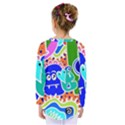 Crazy Pop Art - Doodle Buddies  Kids  Long Sleeve Tee View2