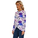 Manicure Long Sleeve Crew Neck Pullover Top View2