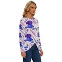 Manicure Long Sleeve Crew Neck Pullover Top View3