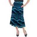 Technology Computer Background (1) Midi Mermaid Skirt View1