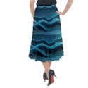 Technology Computer Background (1) Midi Mermaid Skirt View2