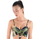 Flower Mot Moon Star Planet Woven Tie Front Bralet View1