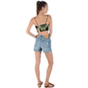 Flower Mot Moon Star Planet Woven Tie Front Bralet View2